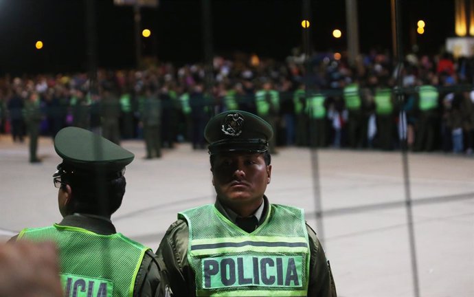 Agentes de la Policía de Bolivia