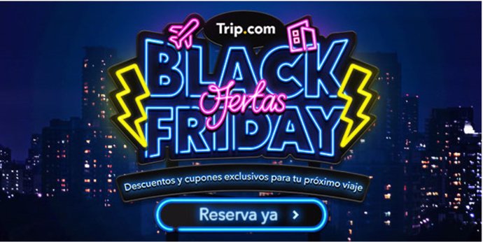 Trip.com lanza la campaña Black Friday con descuentos para los viajeros de España. (PRNewsfoto/Trip.com)