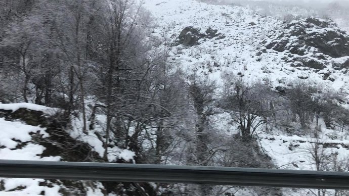 Archivo - Nieve en Asturias