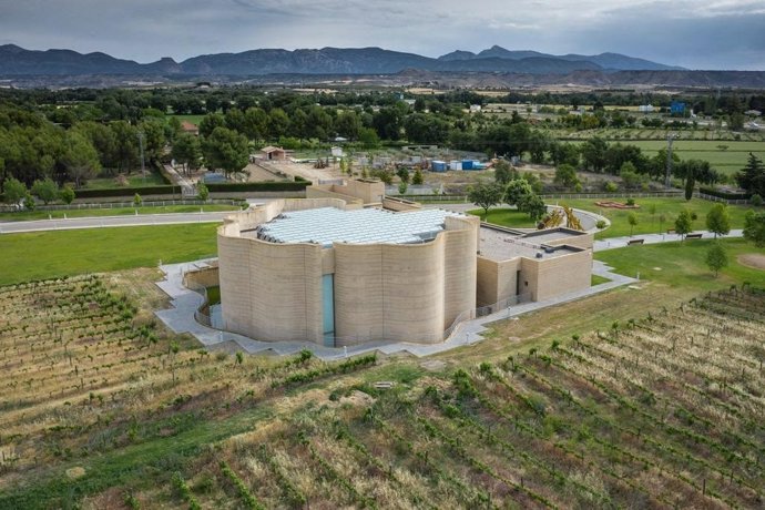 Foto aérea del Centro de Arte y Naturaleza, situado en Huesca.