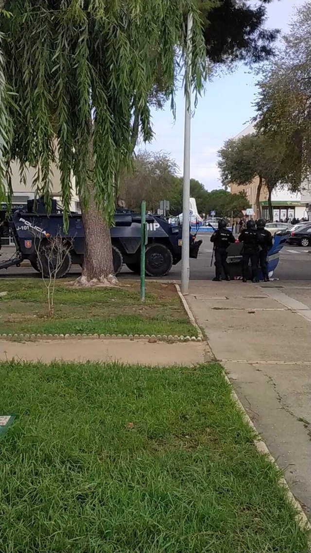 Presencia policial en el Río San Pedro.