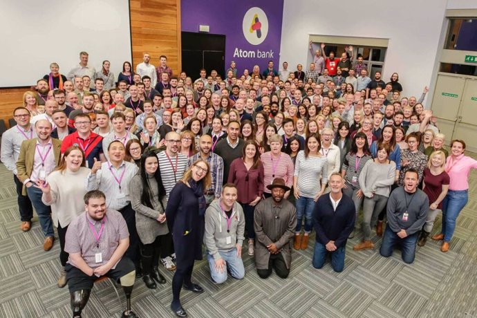 Trabajadores de Atom Bank