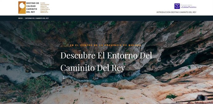 El Caminito del Rey, finalista en los premios Sicted 2022 por su material promocional digital