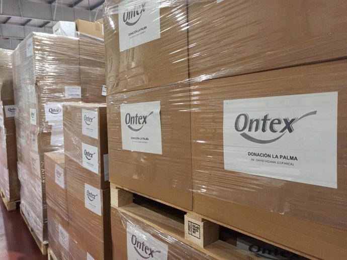 Ontex dona 18.000 productos de higiene a los afectados del volcán.