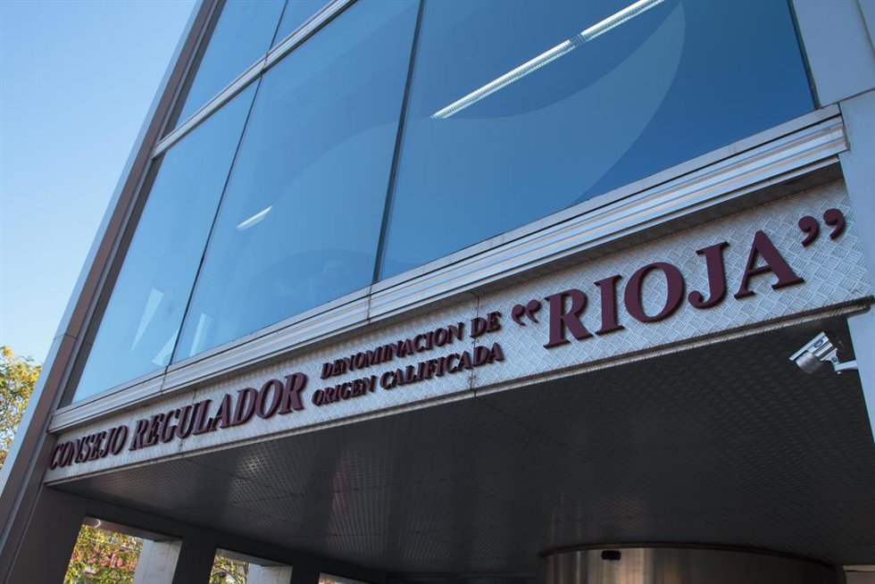Fachada del Consejo Regulador de la DOC Rioja, a 10 de noviembre de 2021, en Logroño, La Rioja (España).