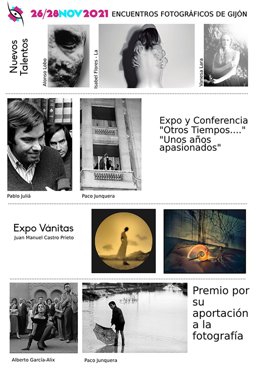 Cartel anunciador de los XVIII Encuentros Fotográficos de Gijón