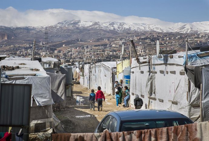 Archivo - Campo de refugiados de Mohamad Shehab en Líbano