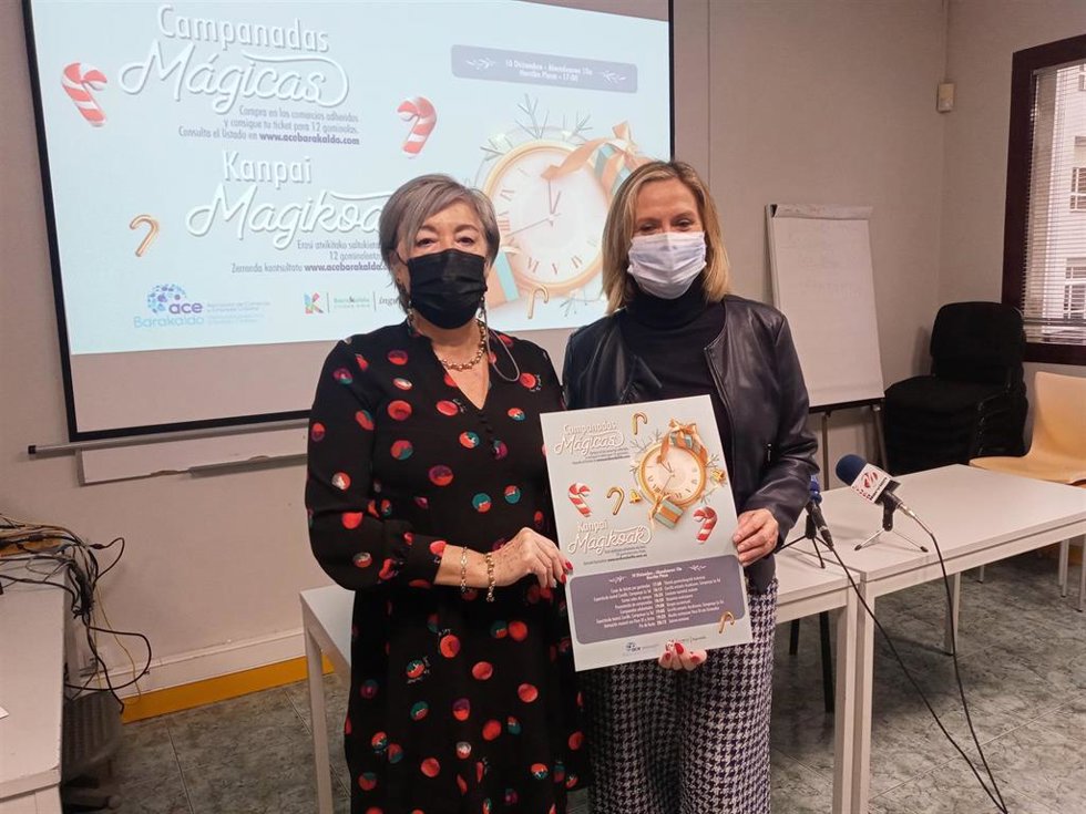 Ana Morgado y Amaia del Campo presentan la iniciativa "Campanadas mágicas".
