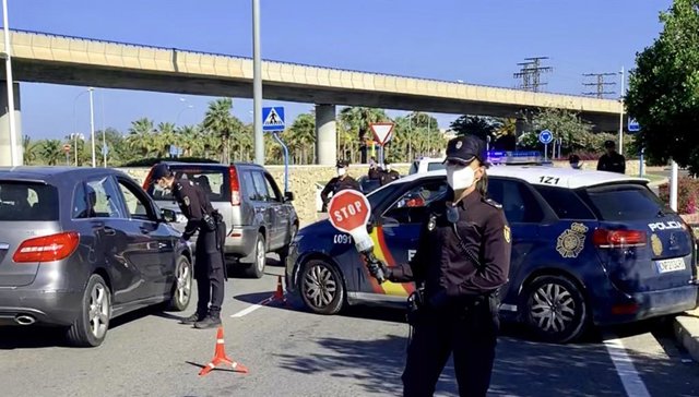 Imagen de un control de la Policía Nacional