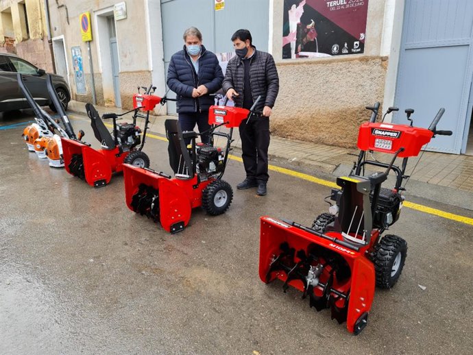 Las nuevas maquinas quitanieves permitirán limpiar aceras y zonas estrechas