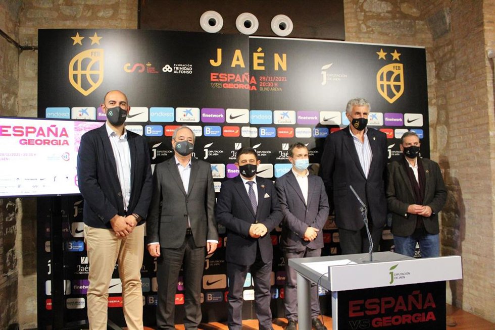 Presentación del España-Georgia de baloncesto que se jugará en Jaén.
