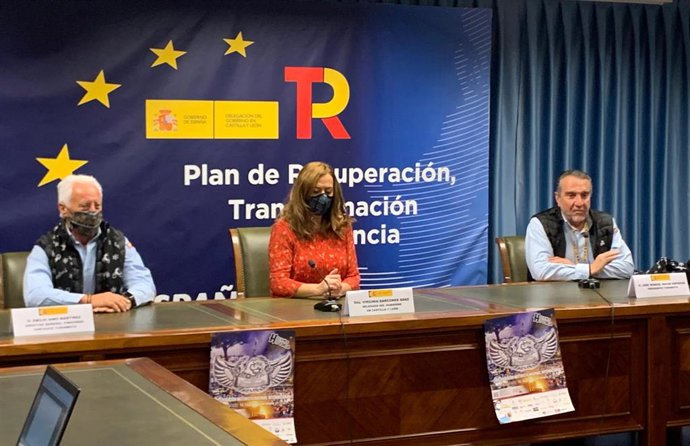 Rueda de prensa de los organizadores de Pingüinos con la delegada del Gobierno en Castilla y León, Virginia Barcones.