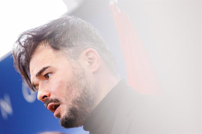 El portavoz parlamentario de ERC, Gabriel Rufián.