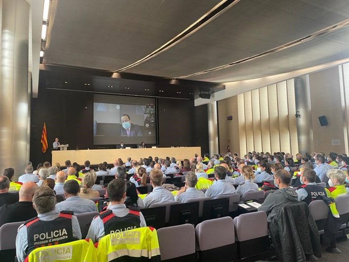 El conseller de Interior, Joan Ignasi Elena, durante la presentación
