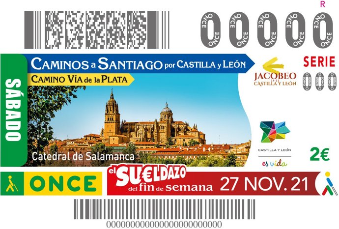 Imagen del cupón de la ONCE de este sábado, 27 de noviembre.