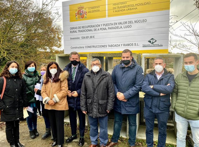 El delegado del Gobierno en Galicia, José Miñones, visita el municipio de Paradela (Lugo)
