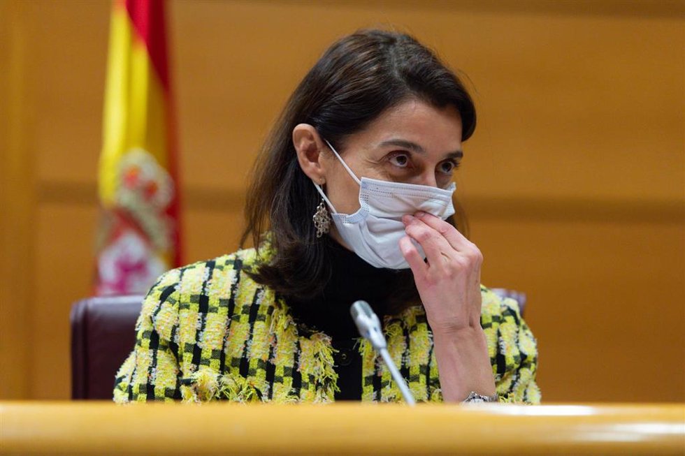 La ministra de Justicia, Pilar Llop, comparece ante la Comisión de Justicia del Senado, en el Senado.