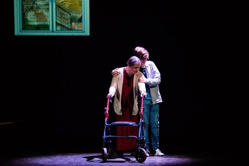 Archivo - La obra 'La nube blanca', el domingo en el Teatro Zorrilla de Valladolid.