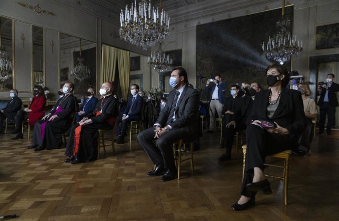 Un momento de la presentación de la Semana Santa de Valladolid a turoperadores italianos.