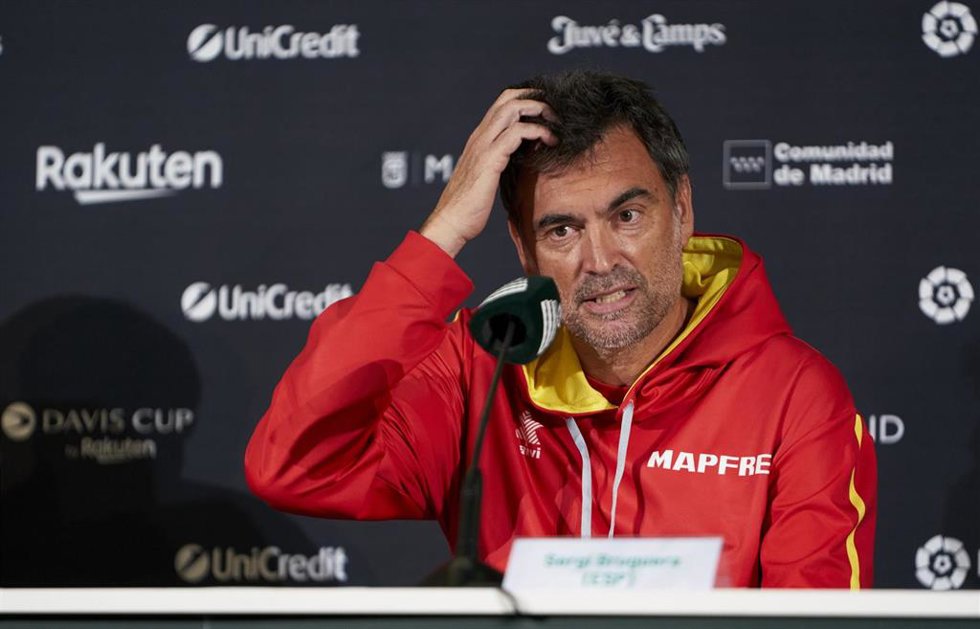 Sergi Brugera en rueda de prensa