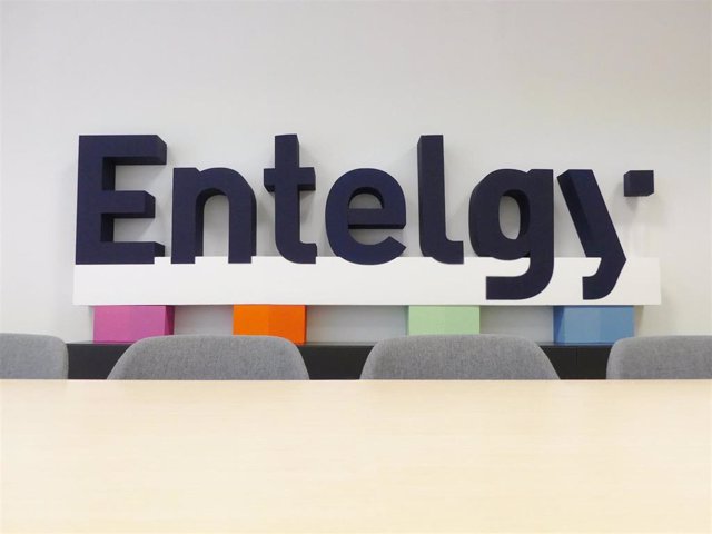 Archivo - Logo de la consultora tecnológica Entelgy en sus oficinas