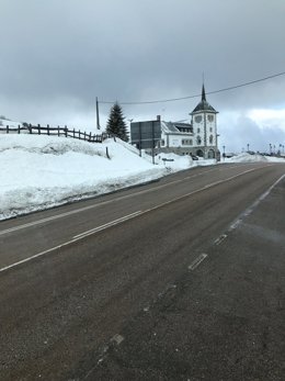 Archivo - Nieve en Pajares.