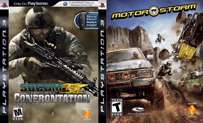 Socom Confrontation y MotorStorm para PS3