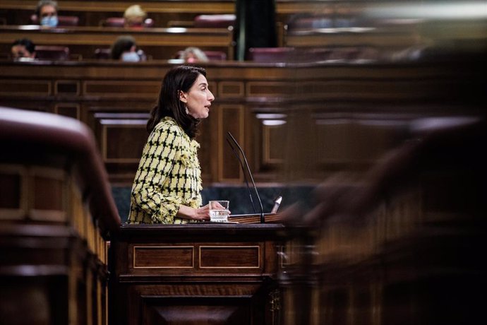 La ministra de Justicia, Pilar Llop, interviene en una sesión plenaria en el Congreso de los Diputados.