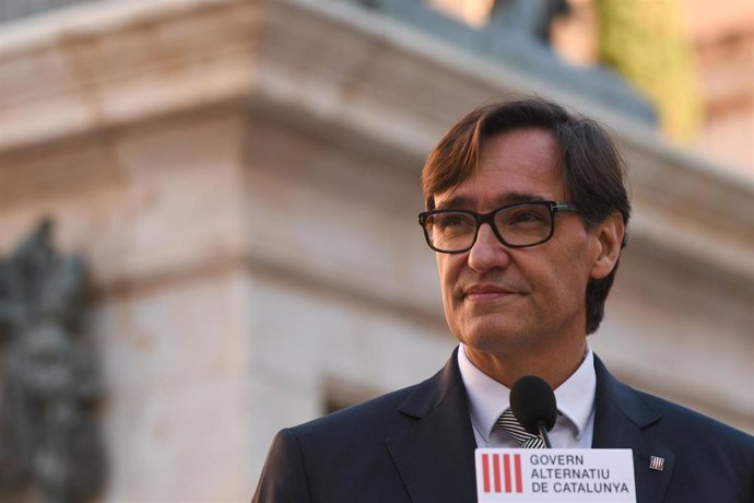 El presidente del Grupo Parlamentario Socialistes i Units per Avanar, Salvador Illa.