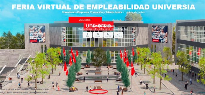 Archivo - Feria Virtual de Empleo de Universia, con el apoyo de Banco Santander