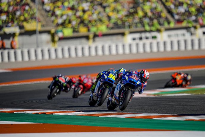 Carrera de MotoGP en el Circuit Ricardo Tormo de Cheste (Valencia), en el Gran Premio de la Comunitat Valenciana de 2021