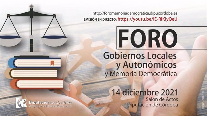 Cartel del I Foro 'Gobiernos Locales y Autonómicos y Memoria Democrática'.