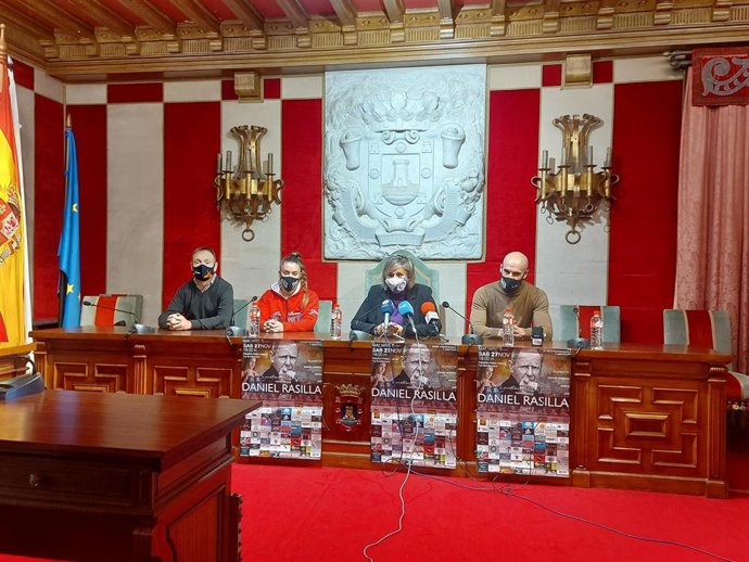 Presentación de la velada de boxeo en homenaje a Daniel Rasilla.