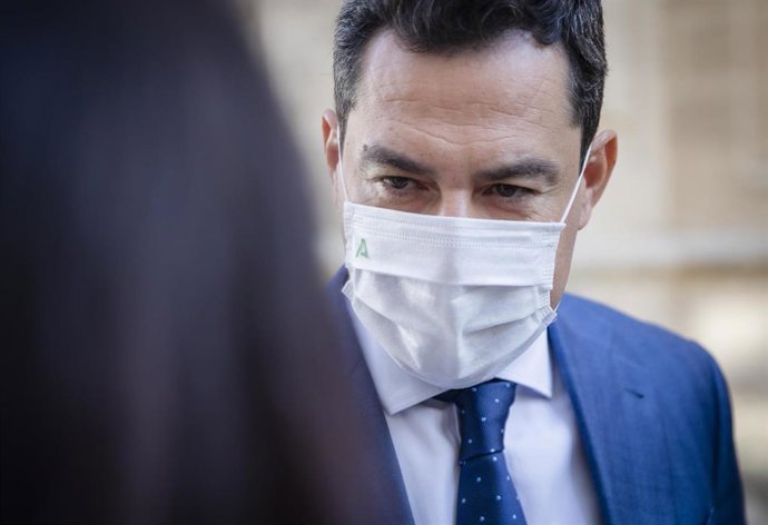 El presidente de la Junta de Andalucía, Juanma Moreno