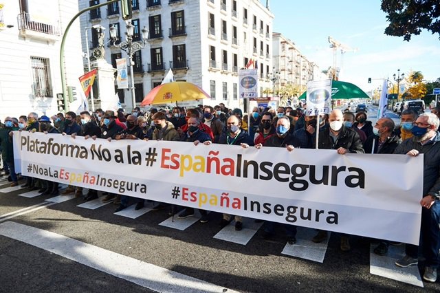 Concentración en Santander contra la reforma de la Ley de Seguridad Ciudadana
