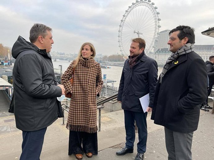 La consellera de Acción Exterior en un viaje de trabajo en Londres.