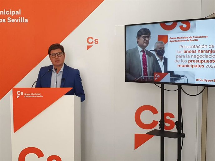 Archivo - Sevilla.-Cs califica de "irresponsabilidad" seguir con la tramitación del presupuesto, que "no tiene sentido" apoyarlo