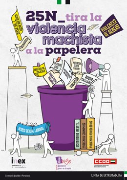 Cartel de CCOO por el 25N