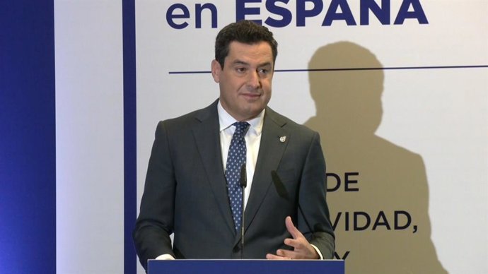 El presidente de la Junta de Andalucía, Juanma Moreno.