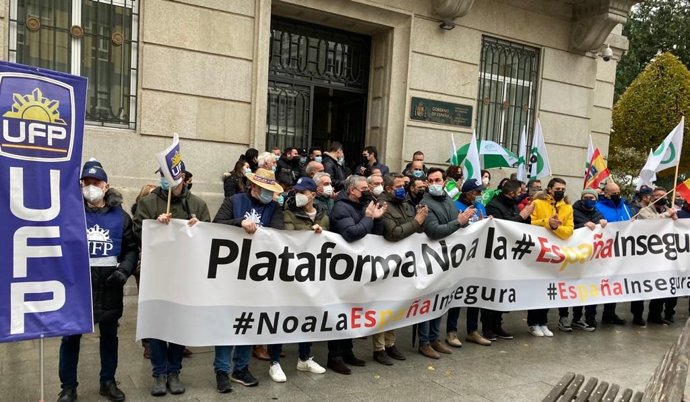 Concentración contra la reforma de la Ley de Seguridad Ciudadana