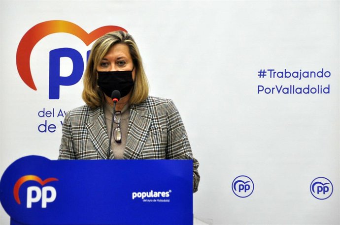 La presidenta del Grupo Municipal Popular en el Ayuntamiento de Valladolid, Pilar del Olmo.