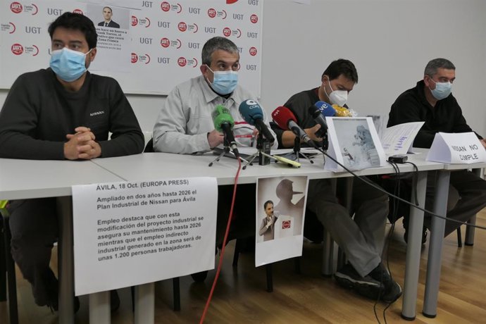 Rueda de prensa del Comité de Empresa de Nissan.