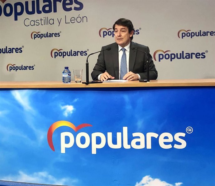 El presidente del PP de CyL, Alfonso Fernández Mañueco,  anuncia convocatoria de Congreso