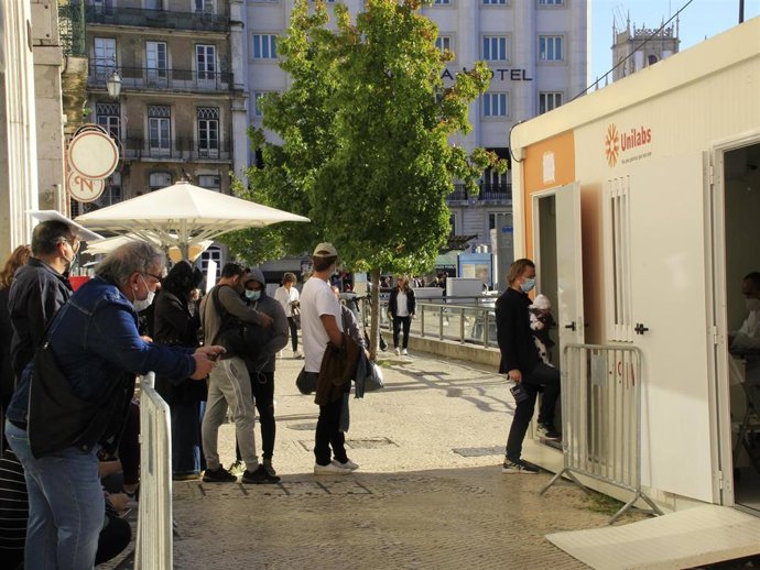 Pruebas de coronavirus en Lisboa