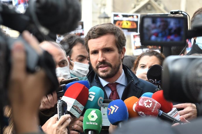 El president del PP, Pablo Casado
