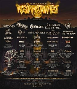 Cartel definitivo del Resurrection Fest 2022
