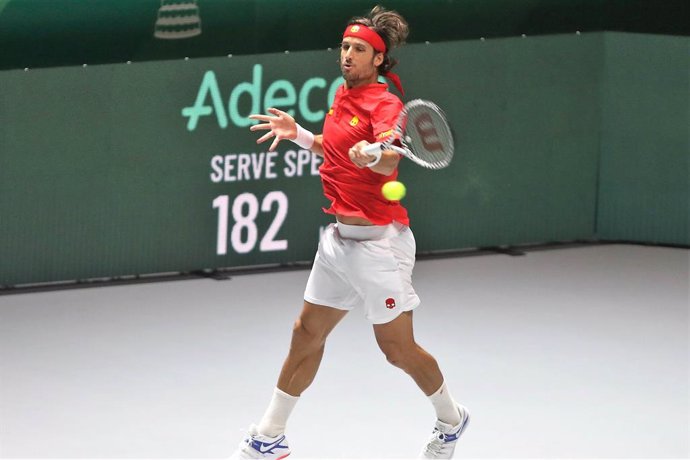 Archivo - 1/2 Finale Spain - Grande Bretagne Doubles Feliciano López in Spain during the Davis Cup 2019, Tennis Madrid Finals 2019 on November 18 to 24, 2019 at Caja Magica in Madrid, Spain - Photo Laurent Lairys / DPPI