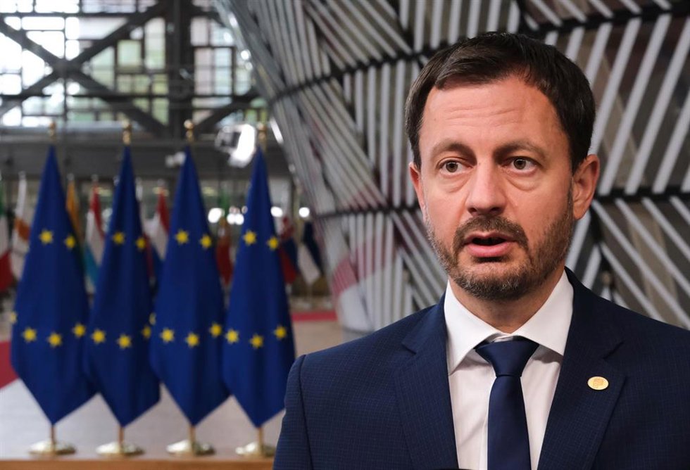 Archivo - El primer ministro de Eslovaquia, Eduard Heger