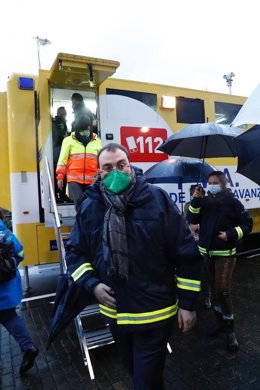 Adrián Barbón, en Arriondas