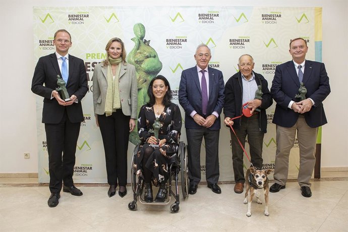 Gala de entrega de los V Premios Bienestar Animal, en la sede del Colegio Oficial de Veterinarios de Madrid